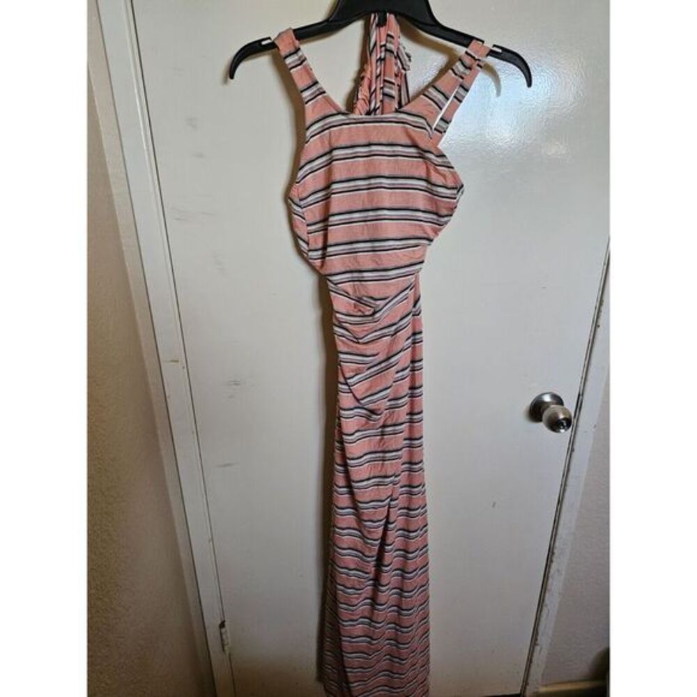 Free People Beach Striped Halter Maxi Size‎ Medium